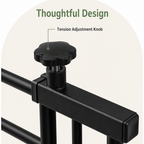 Titanium Steel Retractable No-Drill Indoor Dog Gate