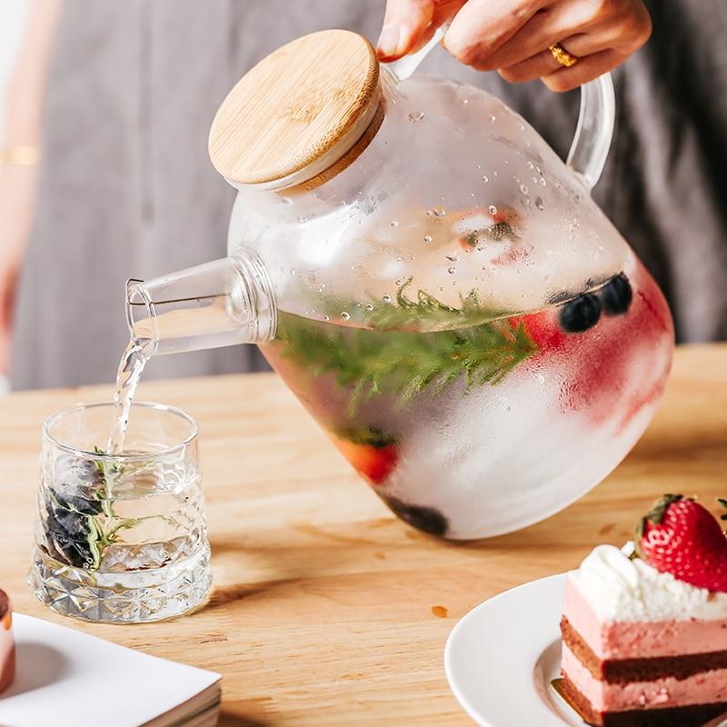 Transparent Borosilicate Glass Kettle Teapot Heat-Resistant