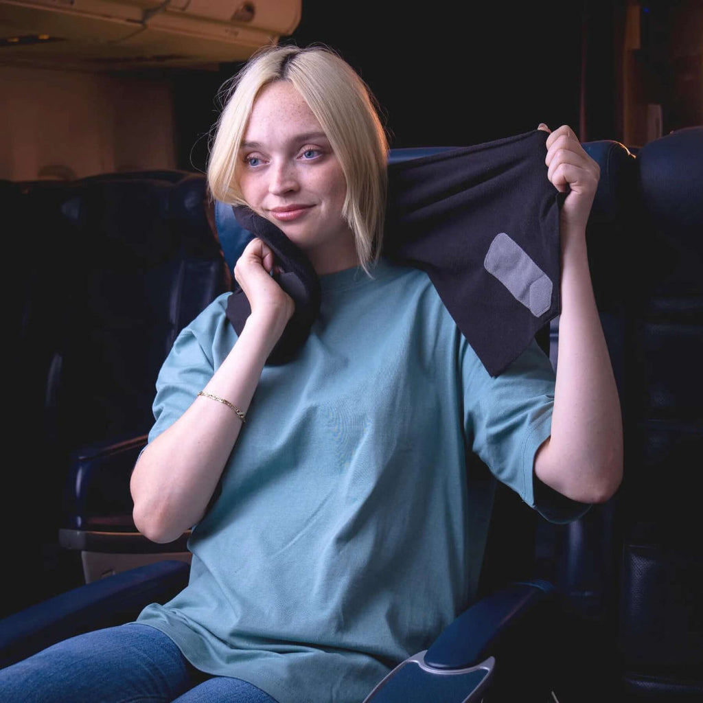 Travel Neck Pillow Wrap Support Cushion Aeroplane Car