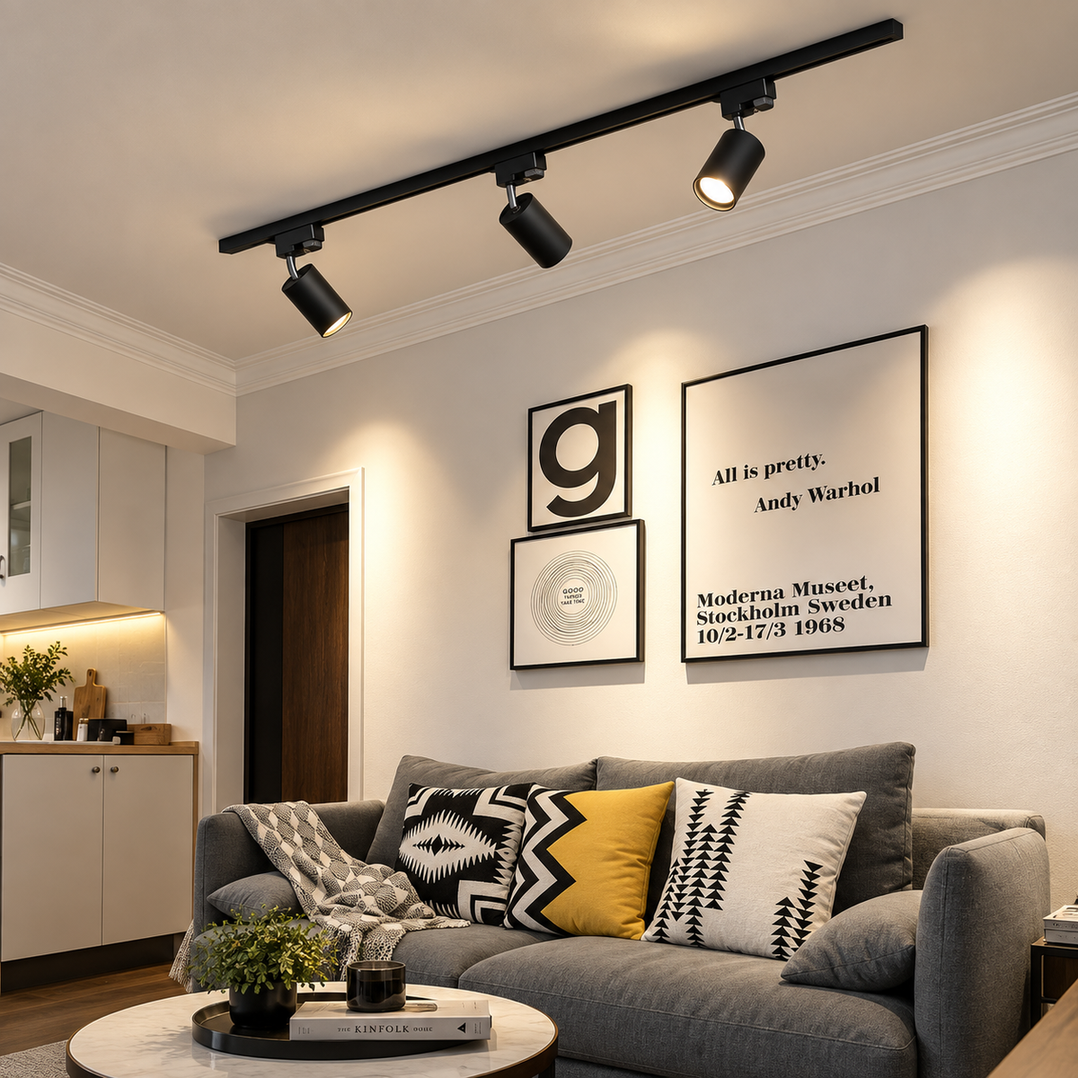 Tubular LED Track Lighting Kit