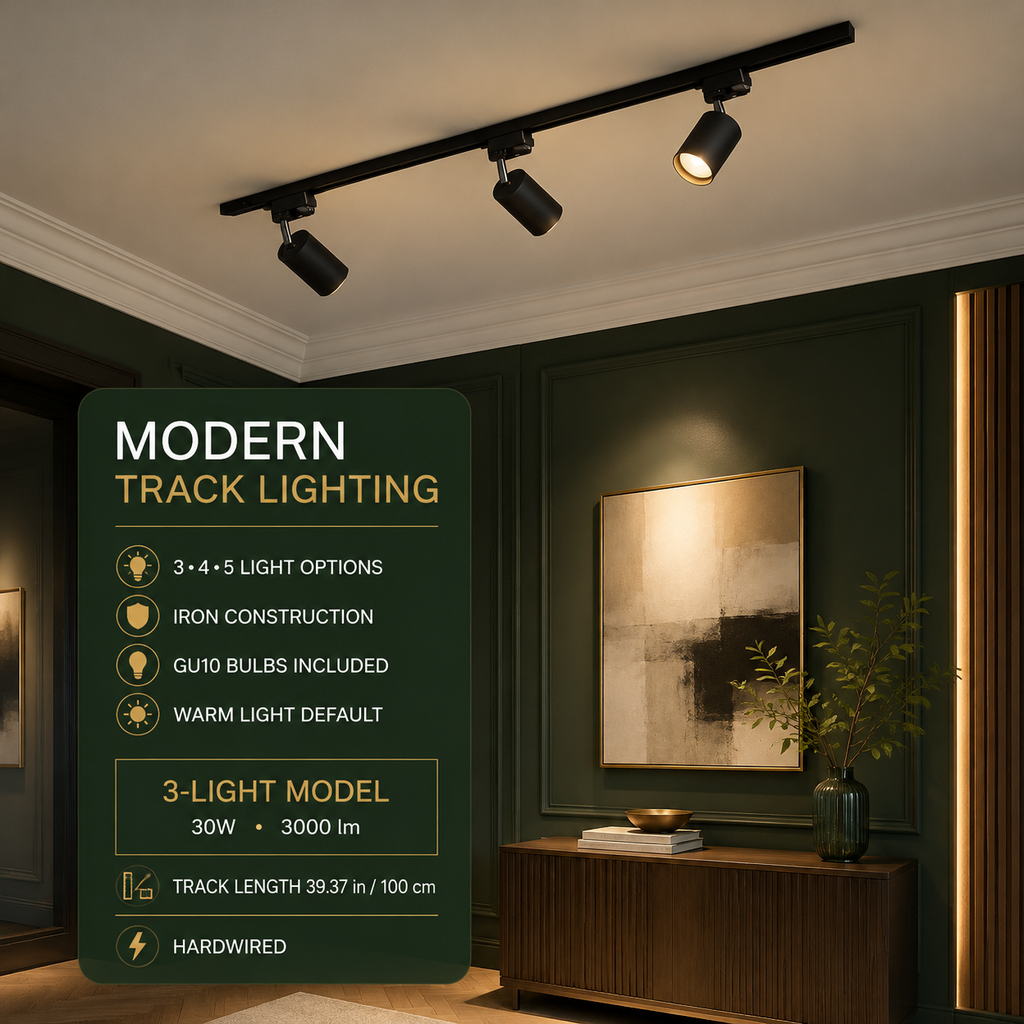 Tubular LED Track Lighting Kit