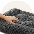 Ultra-soft plush bolster dog crate pad