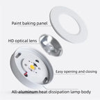 Ultra-thin LED surface downlight aluminium anti-glare for kitchen, bath, living areas 90–260V