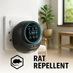 Ultrasonic Rodent Repeller | Indoor/Outdoor Mouse & Rat Plug-In