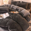 Unisex Candy-Coloured Soft Plush Duvet Cover for Cosy Beds
