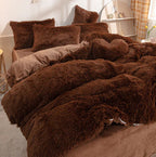Unisex Candy-Coloured Soft Plush Duvet Cover for Cosy Beds