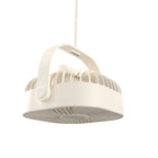Unisex Ceiling-Mounted Circular Industrial Fan with Swivel Carrying Handle