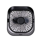 Unisex Ceiling-Mounted Circular Industrial Fan with Swivel Carrying Handle