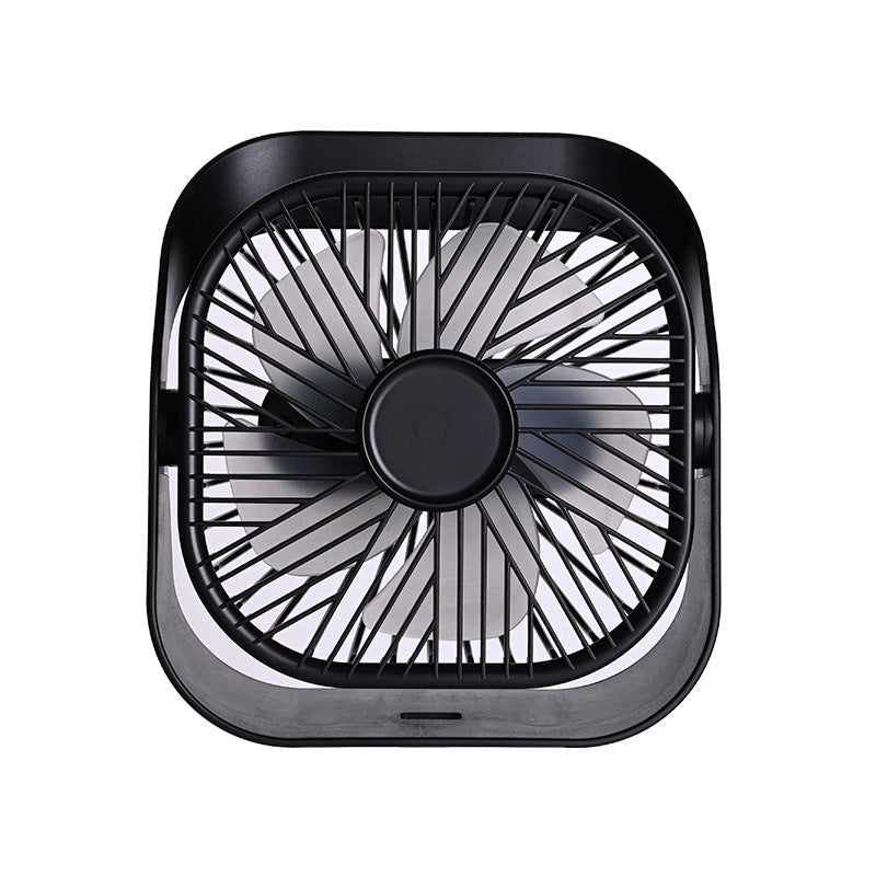 Unisex Ceiling-Mounted Circular Industrial Fan with Swivel Carrying Handle