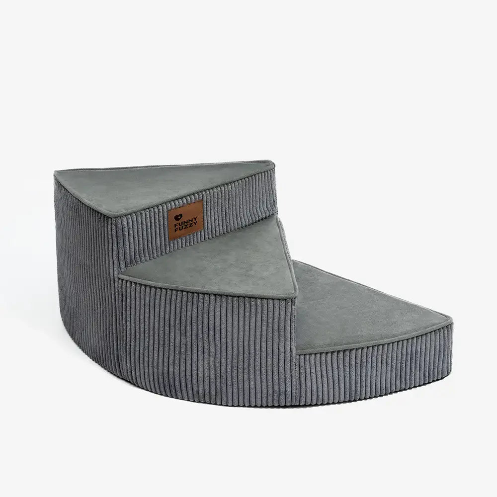 Unisex Cosy Corduroy Joint-Friendly Spiral Pet Stairs