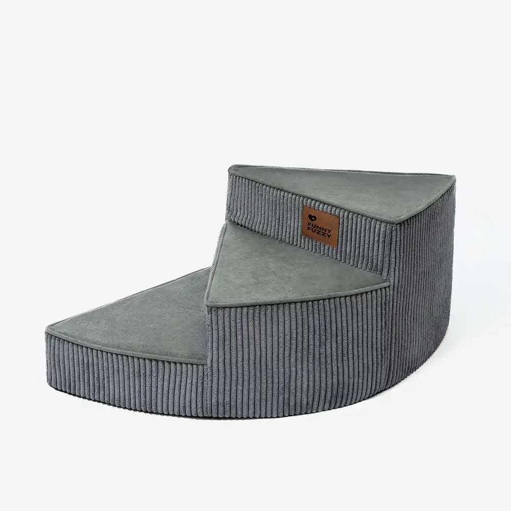 Unisex Cosy Corduroy Joint-Friendly Spiral Pet Stairs