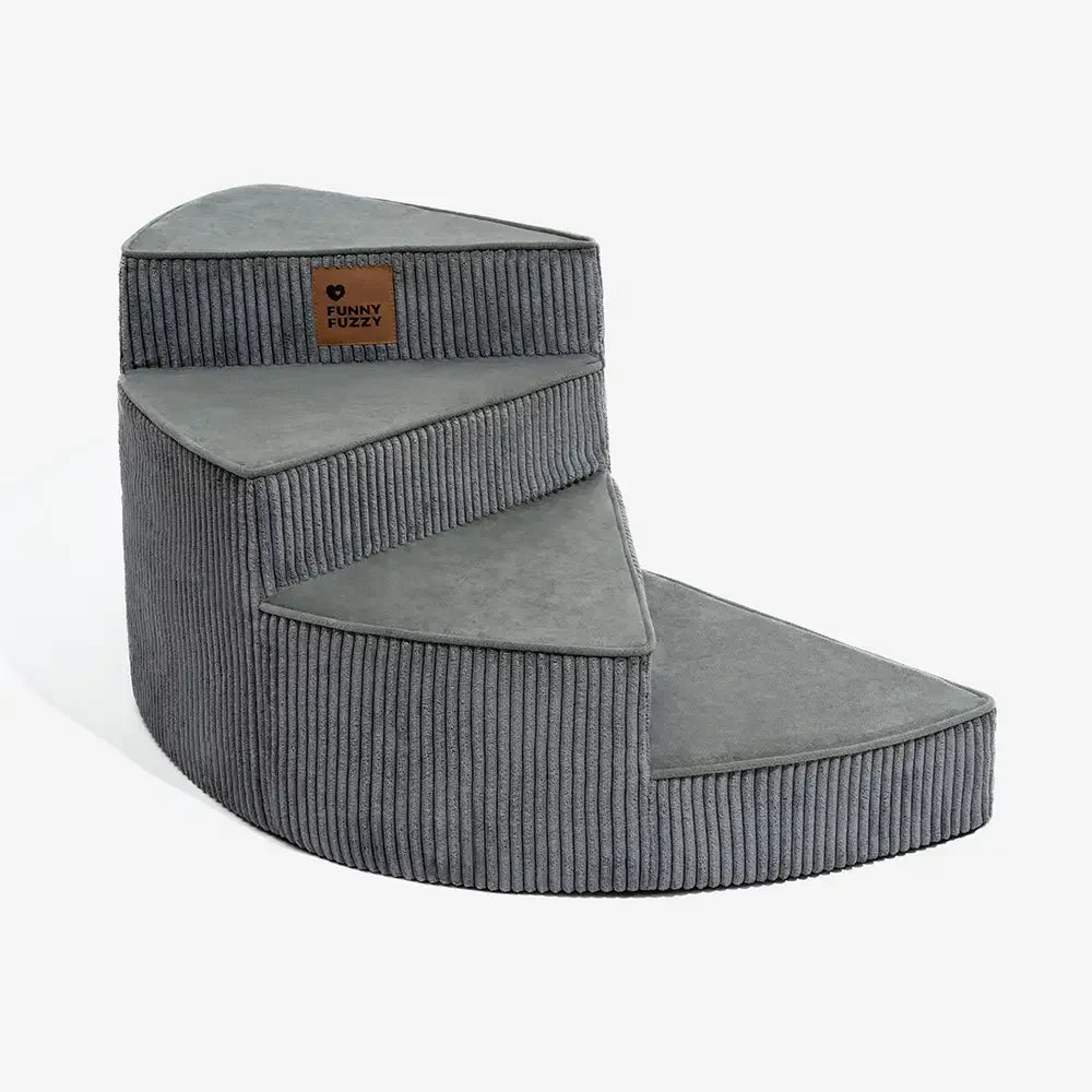 Unisex Cosy Corduroy Joint-Friendly Spiral Pet Stairs