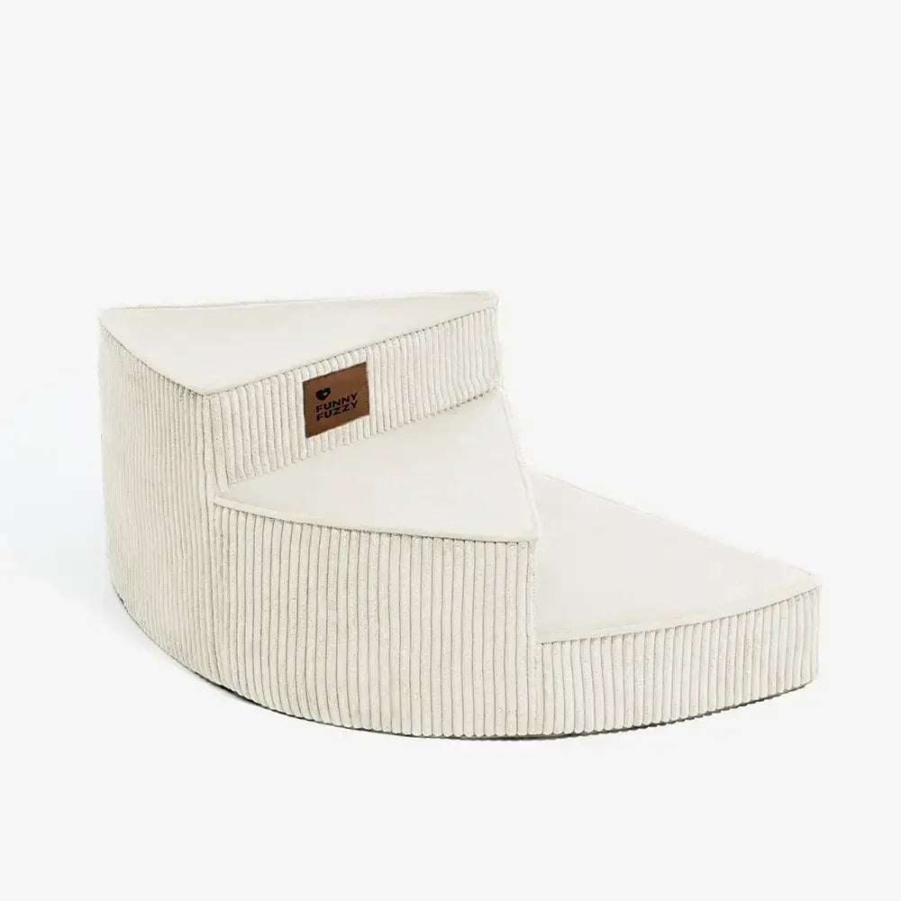 Unisex Cosy Corduroy Joint-Friendly Spiral Pet Stairs