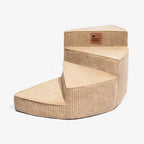 Unisex Cosy Corduroy Joint-Friendly Spiral Pet Stairs