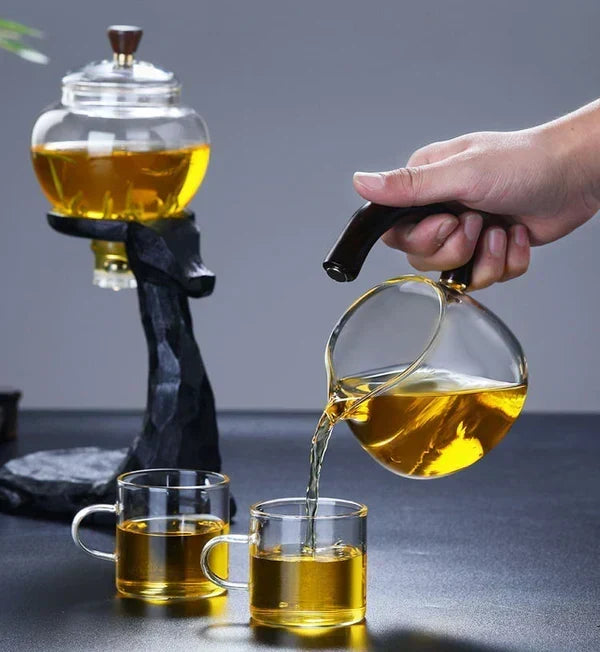 Unisex Magnetic Glass Tea Set for Modern Brewing Rituals