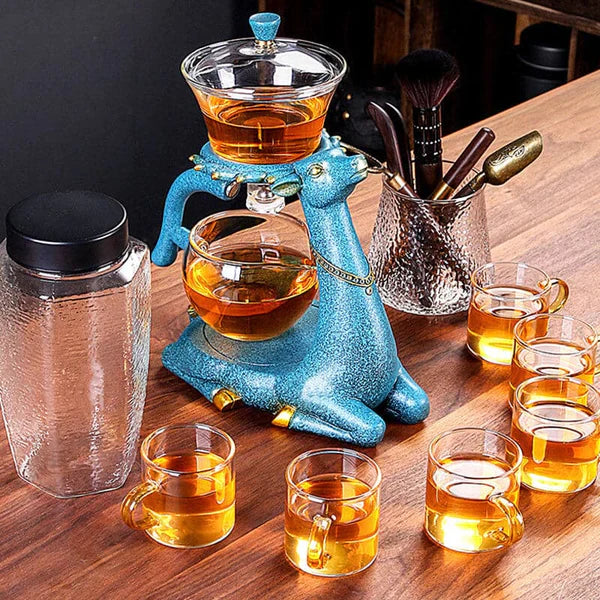 Unisex Magnetic Glass Tea Set for Modern Brewing Rituals