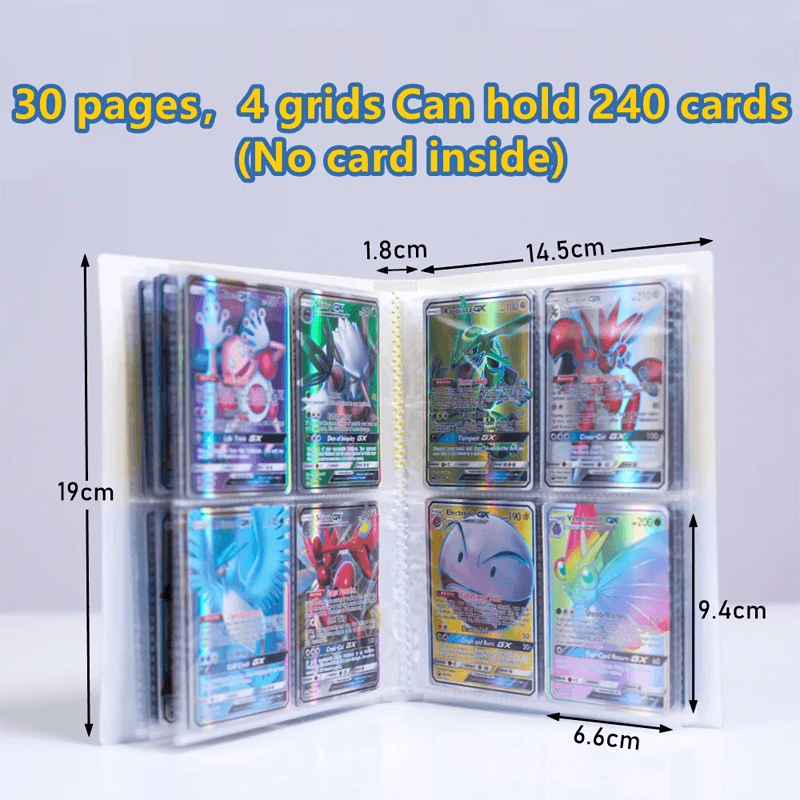 Unisex Trading Card Collector Album Binder – Holds 240 Cards