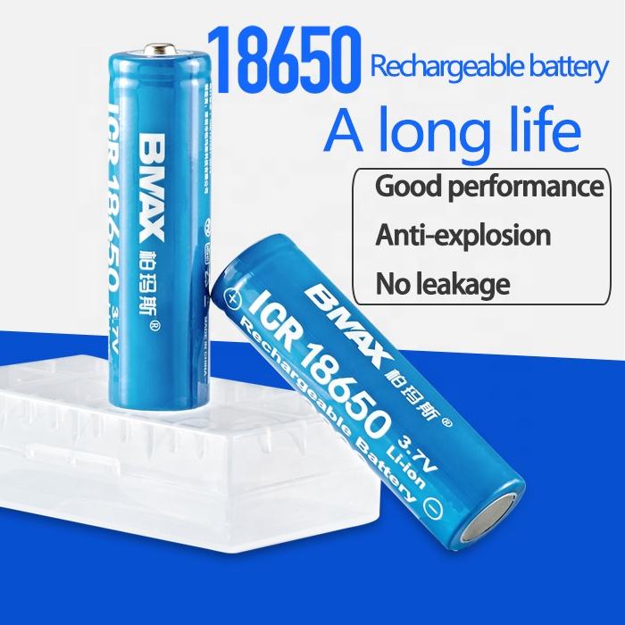 Universal 18650 3.7V Li-ion rechargeable batteries (2-pack)