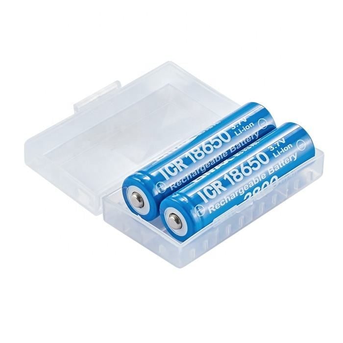 Universal 18650 3.7V Li-ion rechargeable batteries (2-pack)