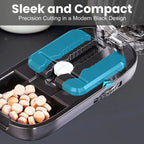 Versatile Portable Pill Cutter and Splitter with Sharp Stainless Steel Blade