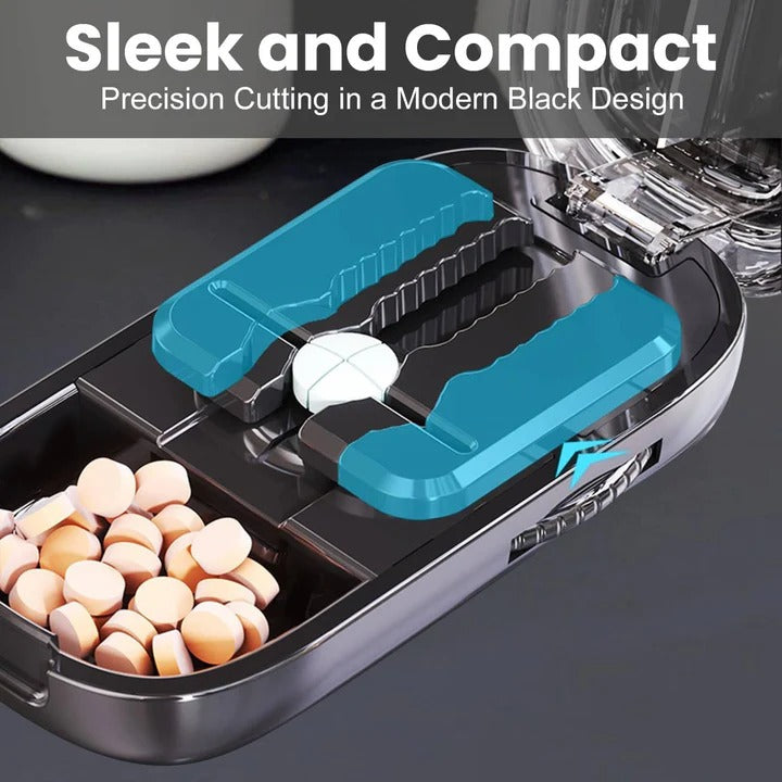 Versatile Portable Pill Cutter and Splitter with Sharp Stainless Steel Blade