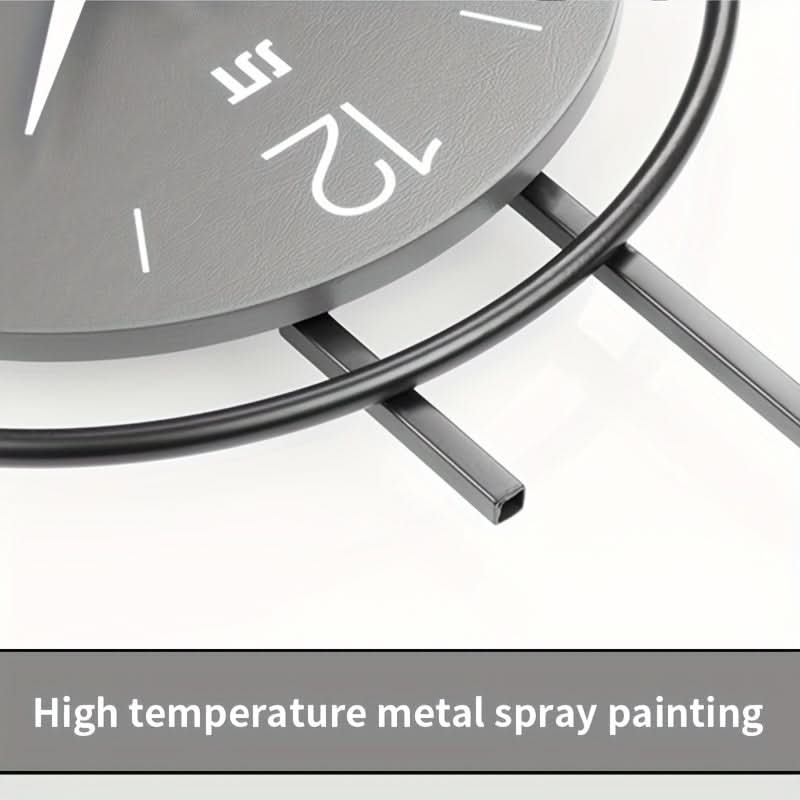 Wall Clock, Silent Non-Ticking Iron, Large Easy-Read Numbers, Scandinavian Style