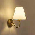 Wall Lamp | Nordic Cone Fabric Shade | Galvanised Metal Arm