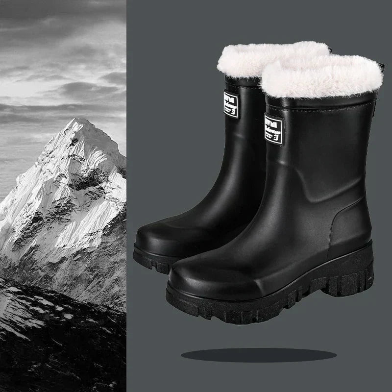Waterproof Ankle Boots, Cosy Lining, Slip-Resistant Sole