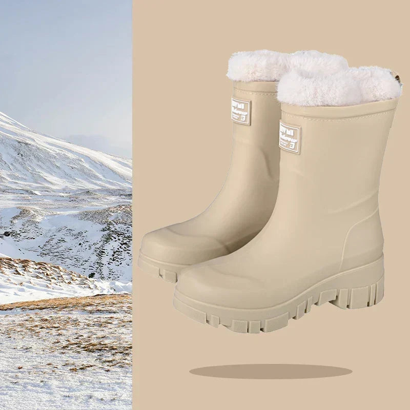 Waterproof Ankle Boots, Cosy Lining, Slip-Resistant Sole