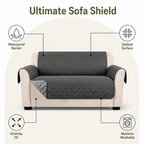 Waterproof Quilted Stretch Sofa Slipcover (Universal Fit)
