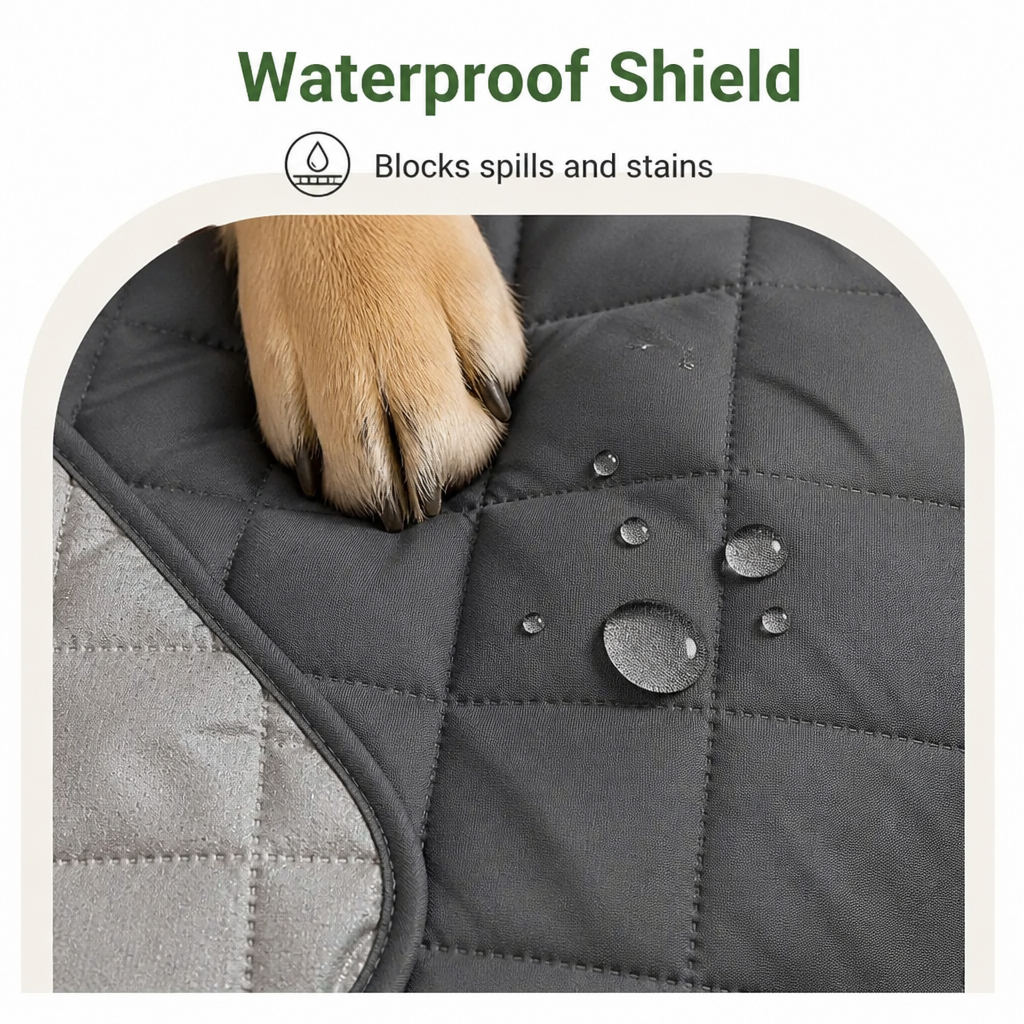 Waterproof Quilted Stretch Sofa Slipcover (Universal Fit)