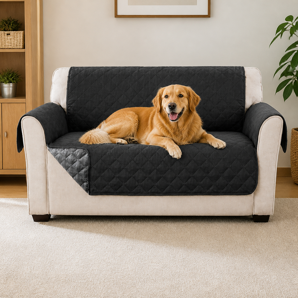 Waterproof Quilted Stretch Sofa Slipcover (Universal Fit)