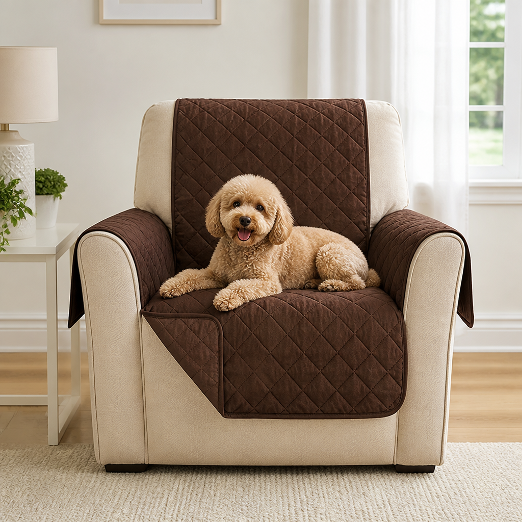 Waterproof Quilted Stretch Sofa Slipcover (Universal Fit)