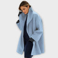 Windproof Wool Coat for Women and Cold Protection
