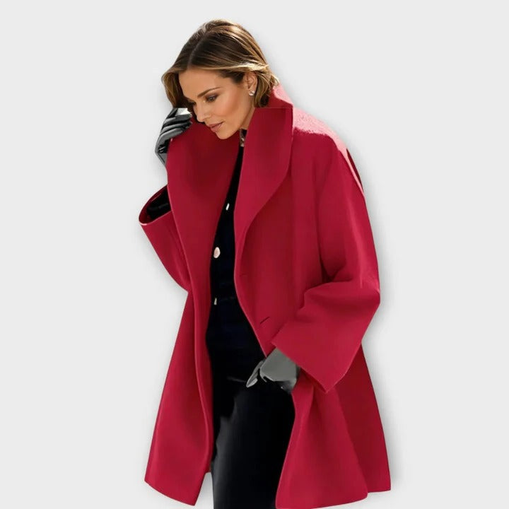 Windproof Wool Coat for Women and Cold Protection