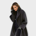 Windproof Wool Coat for Women and Cold Protection