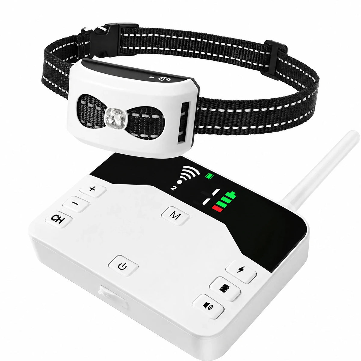 Wireless Dog Fence & Training Collar – IP65 Waterproof – 300 m Range – Rechargeable – For 1 or 2 Dogs
