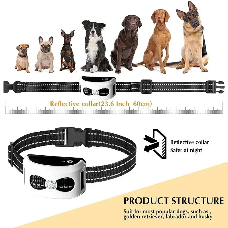 Wireless Dog Fence & Training Collar – IP65 Waterproof – 300 m Range – Rechargeable – For 1 or 2 Dogs