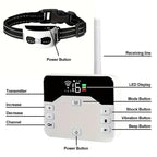 Wireless Dog Fence & Training Collar – IP65 Waterproof – 300 m Range – Rechargeable – For 1 or 2 Dogs