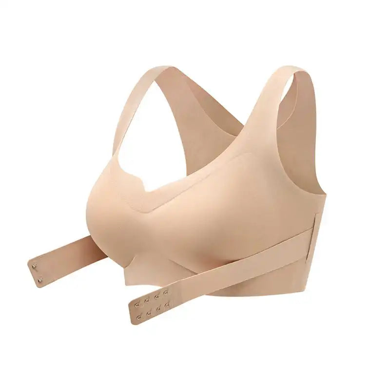 Wireless Front-Closure Posture Bra, Seamless X-Back Support