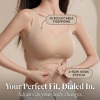 Wireless Front-Closure Posture Bra, Seamless X-Back Support