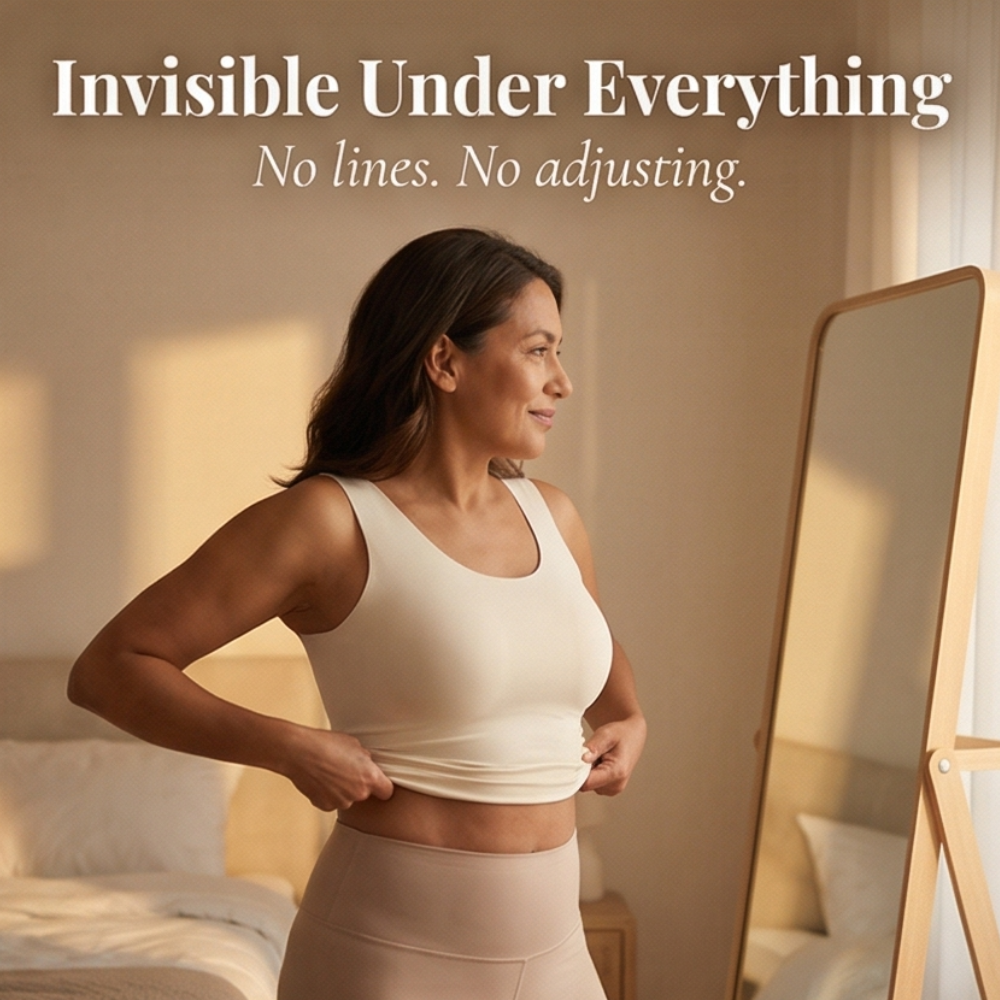 Wireless Front-Closure Posture Bra, Seamless X-Back Support