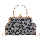 WoElegant Leopard Print Evening Handbag