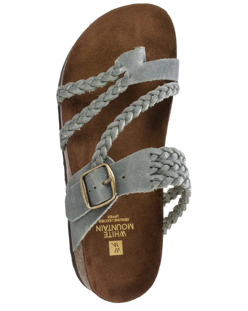 Women's Braided Thong Sandals with Contoured Comfort Sole
