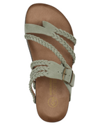 Women's Braided Thong Sandals with Contoured Comfort Sole