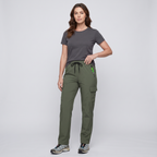 Women's Cargo Trousers - Elastic Waist Walking Trousers