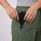 Women's Cargo Trousers - Elastic Waist Walking Trousers