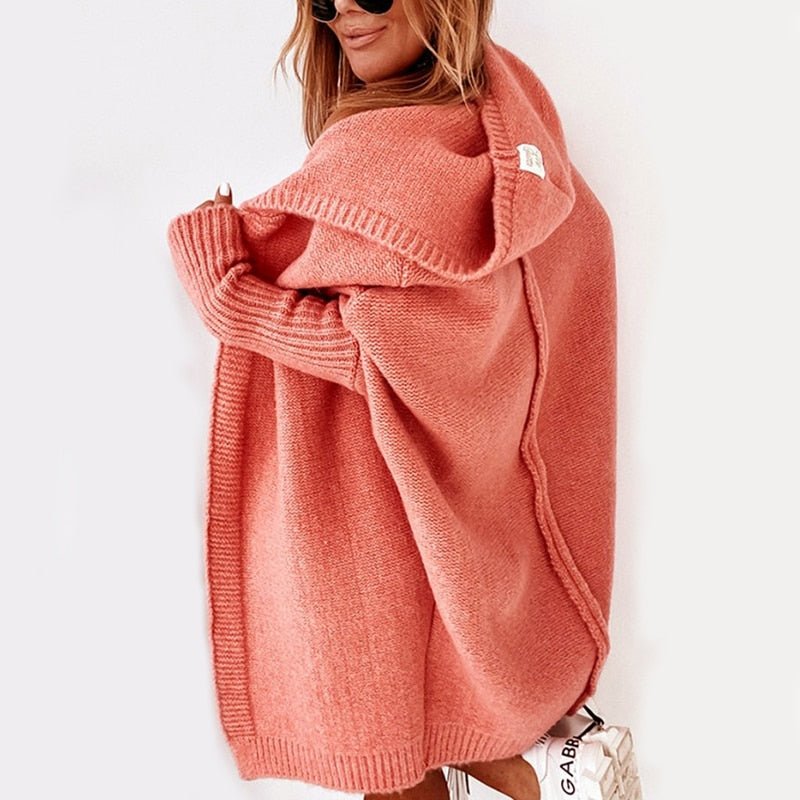 Women's Cosy Hooded Knit Cardigan