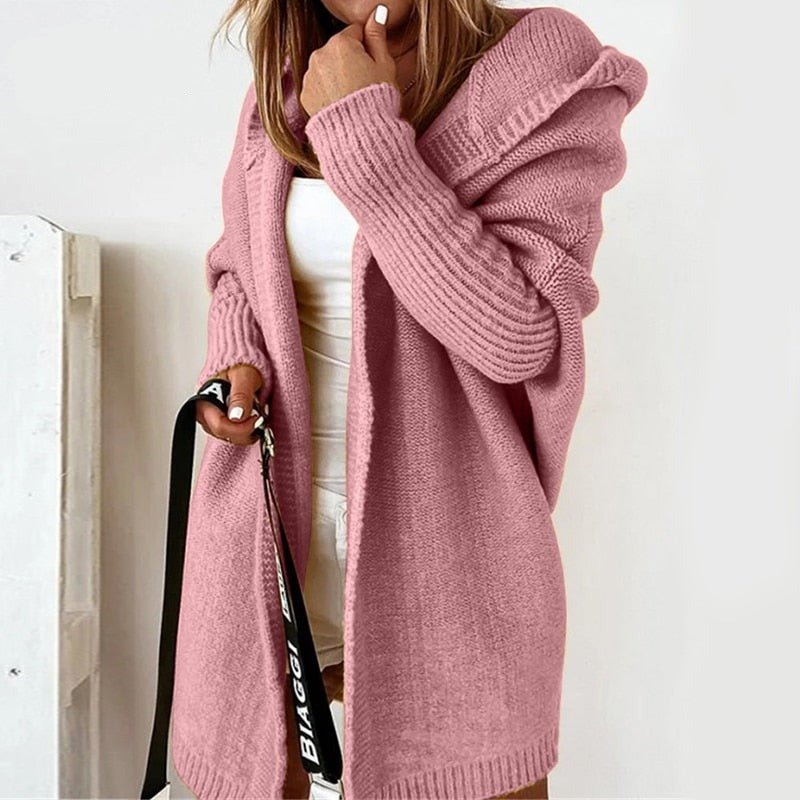 Women's Cosy Hooded Knit Cardigan