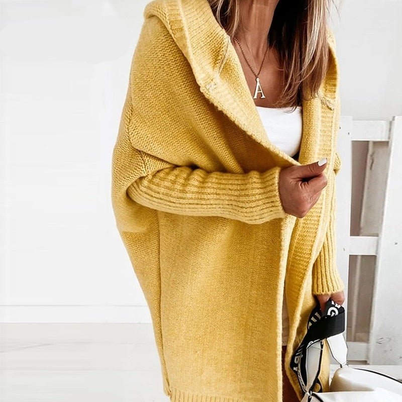 Women's Cosy Hooded Knit Cardigan